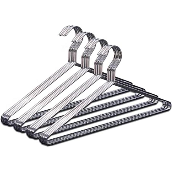 hangers for clothes steel hangers in pack of 12 in premium quality stainless steel hangers in reasonable price