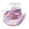 Coloful Cowboy Hat Unique Fantasy Design Shaped Hat Western Hat Party Hats for Birthday Party Wedding Ceremony Graduation. 
