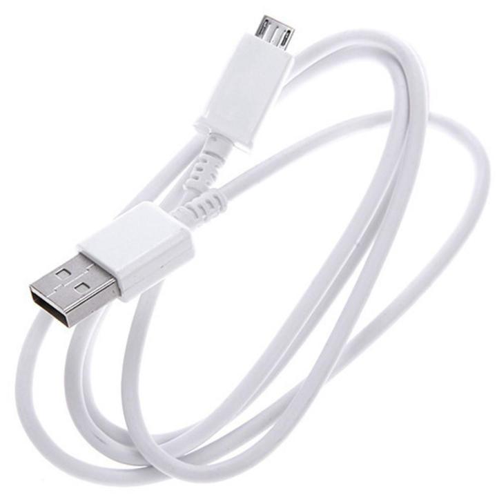 Original Samsung Data Cable USB Extension Data Cable Personal Computer, Tablet, Smartphoneor Android in White colour ( Code 1 Cable Data )