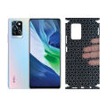 Infinix Note 10 Pro Back Paper Glitter 360 GLT530 Sami-Transperent Sheet Anti-stain Full Covering Wrap Cover. 