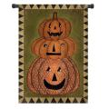 daily tools 12.5" x 18" Halloween Garden Flag Primitive Jack o'Lanterns. 