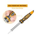 INGCO Electric Soldering Iron, 40W Soldering Gun, Portable Solder Iron with Replaceble Tip, Mica Heating Core, VDE Plug, INGCO Two-color Handle Soldering Iron for Metal, Jewelry, Electric, DIY. 
