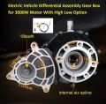 Electric Vehicle Differential Assembly Gear Box for 3000W Motor With High Low Option. 