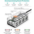 CH-Geek In-Car Multifunction 4-Ports Smart USB Power Charger With Flash Display Warning. 