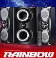 Audionic Rainbow R-35 2.1 Bluetooth Speaker with USB, SD Card, AUX Input & Remote Control. 
