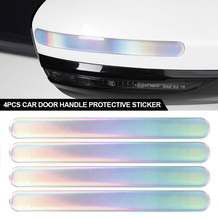 FG 4Pcs Car Door Handle Protective Sticker Film Protector Trim Sticker Anti-Scratch Car Handle Bowl Strip Protection