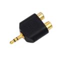 Phono Splitter Joiner Adapter 2 RCA Sockets to 1 RCA Phono Plug Phono AV Audio Video Y Splitter Adaptor Converter. 
