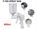 Paint Spray Machine - Aluminum Tank 400ml Atomiztion Paint Air Spray Machine Tool - Paint Sprayer Gun F-75G with 400 ml Color Bucket and Tools. 