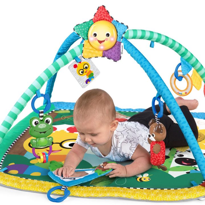 Baby%20Play%20Mat%20Activity%20Gym%20Foldable%20Laying%20Mat%20with%20Hanging%20Rattles,%20Washable%20Baby%20Play%20Mat%20Gym%20for%206+%20Months%20Baby%20(Multicolor)%20-%20Image%202