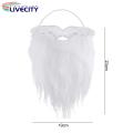 Santa Cosplay Beard Realistic Santa Claus Beard for Adults Kids Soft Fluffy Curly White Mustache Perfect for Santa Cosplay Party Costumes. 