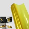 30cmx60cm Yellow Car Headlight Fog Light Tint Vinyl Foil Sticker Car Lights Decoration Yellow Color Changing Film Sticker by Sticker Saloon. 