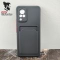 RAMEEZ MUNIR GONDAL for Vivo V21 Soft Silicone Back Cover With Card Holder And Camera Protection High-Quality Phone Case. 