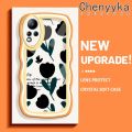 chenyyka For Infinix Note 11 Case Fashion Flower Pattern Colorful Lovely Cream Wave Border Soft Clear Shockproof Phone Cases Creative Camera Transparent Casing Simple Gentle Protective Cover. 