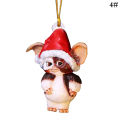 Gremlins Gizmo Fairy Light Santa Hat Hanging Christmas Figurine Ornament Decor Christmas Tree Decoration-Angelia. 