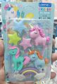 Fancy Unicorn Eraser Set - 7 Different Pieces In Set - Creative Unicorn, star and rainbow fantasy eraser. 