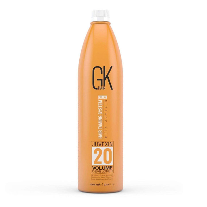GK Hair Global Keratin Professional Creme 20 Volume Developer 33.8 Fl Oz for Coloring Bleach High-Performance Long Lasting Semi-Permanent Color Toner Dye