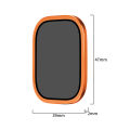 Privacy Screen Protector for Apple Watch Ultra 2 49mm Tempered Glass+Metal Frame For iWatch Ultra 49mm No Peeping Anti Spy Fil. 