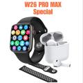 Khanani's W26 PRO MAX Special SMARTWATCH with FREE EARBUDS. 