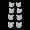 8 Pcs ABS Bed Sheet Clip Clamp Grippers - Keeping Quilt Place,White/Blue. 