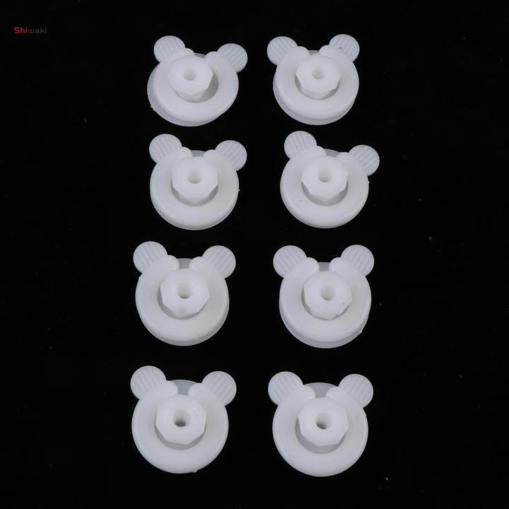 8 Pcs ABS Bed Sheet Clip Clamp Grippers - Keeping Quilt Place,White/Blue