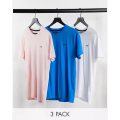 Hollister Men's Crewneck T-Shirt 3-Pack: Versatile And Comfortable Essentials For Effortless Everyday Style. 