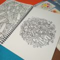 MyKitab - Adult coloring book - Mandala art-A4- Blue by Mykitab. 