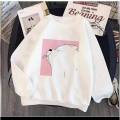 White Panda Fleece Full Sleeves Pull Over Sweatshirt For Women - Stay Cute And Comfy With A White Panda Sweatshirt. 
