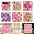 Flower Wall Panel Decor Exquisite 3d Floral Wall Backdrop for Wedding Baby Shower Parties Diy Square Rose Flower Wall Panel for Stunning Photography Prop Artificial Rose Wall Panel. 