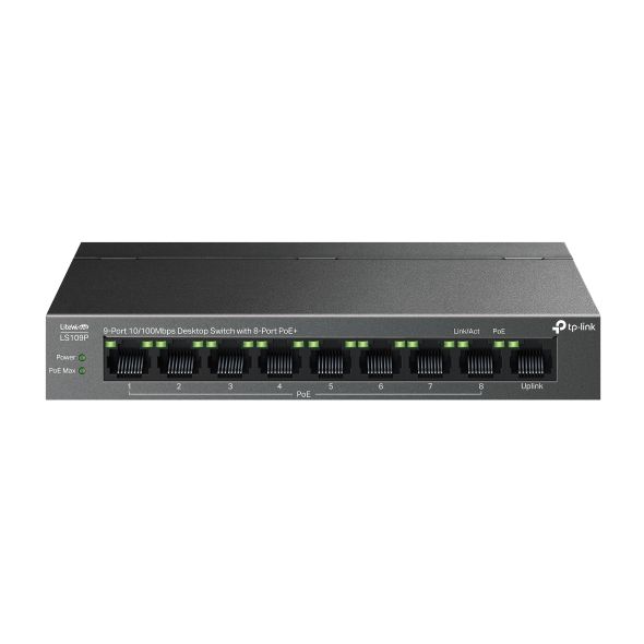 TP-Link%20Network%20Gigabit%20Desktop%20Switch%20LS109P%209-Port%2010/100Mbps%20Desktop%20Switch%20with%208-Port%20PoE+%20-%2018%20Months%20Brand%20Warranty%20-%20Image%204