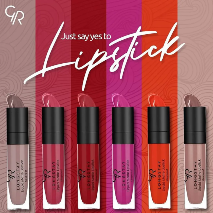Golden Rose Longstay Liquid Matte Lipstick - Liquid Lipstick - Matte Lipsticks - Makeup Products - Lipstick Matte - by golden rose