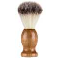 Men's Shaving Brush with Wood Handle Nylon for Men Beard Professional Barber Face Cleaning Razor Shaving Brush Tool. 