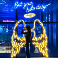 Angel Wings (Pair) Neon Sign - Neon Lights  Neon lights  Neon lights for room  neon lights for room name  light  lights for decoration   lights for room decoration  Wall Decoration items  Wall Decoration items for home  Neon Walls. 