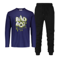 RiseUp Store - Bad Boy Printed Tracksuit  Trendy Style Soft and Confert Round Neck Full  Sleeves TShirt and Trouser For Men. 