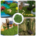 【Exclusive Discount】 1/3 Pack Mini Landcape imulated Gra Artificial Green Plant Eternal Life Mo DIY Craft Gra Garden Home Room Decor 30/50/90/150g. 