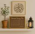 Mister Traders Brand Acrylic Golden Umrah Saving Wooden Box I Umrah Saving Box I Saving Box I Wooden Money Box I Money Saving Box I Gift Box I Money Box I Umrah Box I Umrah Money Saving Box I Umrah Money Box I Umrah Saving Box I Umrah. 
