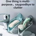 Soap holder for bathroom soap dish modern style and space saving leaf shape soap holder self draining. 