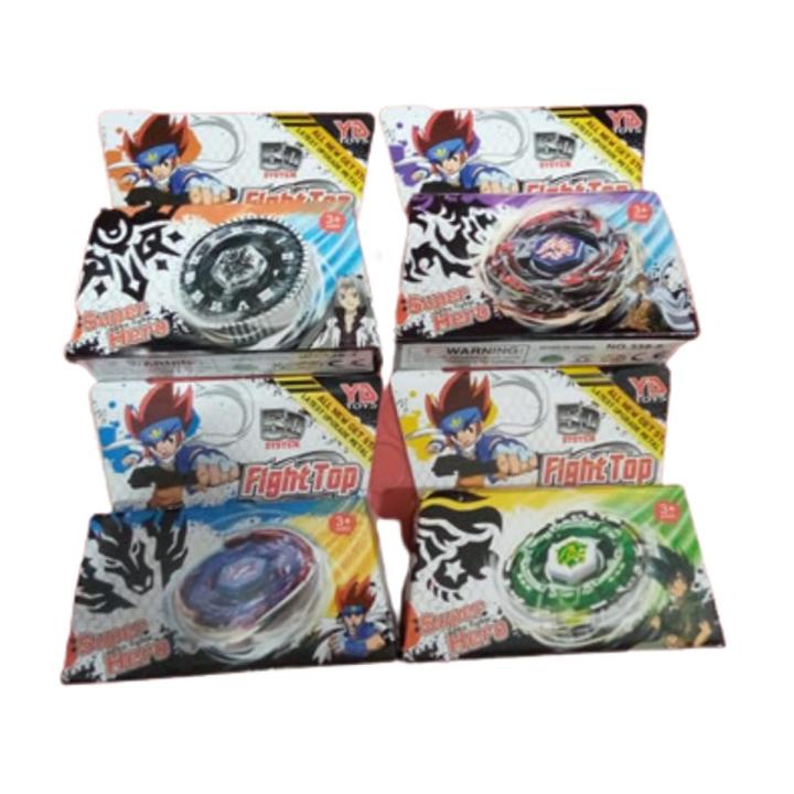 Beyblade Toy, Metal Fusion, Light Launcher and Hybrid Wheel Set, Super Gyro Rock Escolpio, Booster Rock Leone, Starter Dark Volf, Dragon Pegasis, Hour Hand Pegasis, Storm Pegasis, STORM PEGASIS, FANG LEONE, Fight Starter L DRAGO - 1 Piece Beybalde Set
