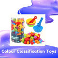 Children'S Rainbow Soft Glue Counting Classification Early Education Cognitive Toys Montessori Mathematics Teaching Aids Set. 