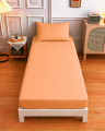 Jersey Fitted Bed Sheet With Pillow Covers. 