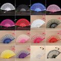 24 styles Ladies Lace Hand Fan Wholesale Folding Fans of Old Wedding Decor For Home Decoration Ornament Dance Accessories. 