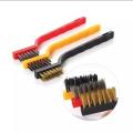 3 Pcs Wire Brush Set includes Steel , Brass &Nylon Brush Cleaning Metal & Rust cleaners. 