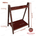Wooden Plant Stand 2 & 3 Tier Indoor Decoration Display Shelf Rack Solid Wood (Brown). 