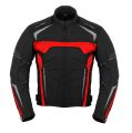 Motorbike Red Jacket Minarat’s  Men Waterproof Textile Biker Armoured CE Cordura. 