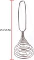 Steal Spring Egg | Stainless Steal Spring Egg Whisk Handheld |Egg Beater Elastic Spiral Cooking Tool|Spring Coil Wire Whisk Hand Mixer. 