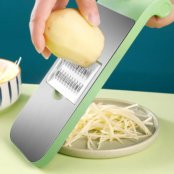 Multifunction Vegetable Cutter 5 in 1 Stainless Steel – Manual Kitchen ...