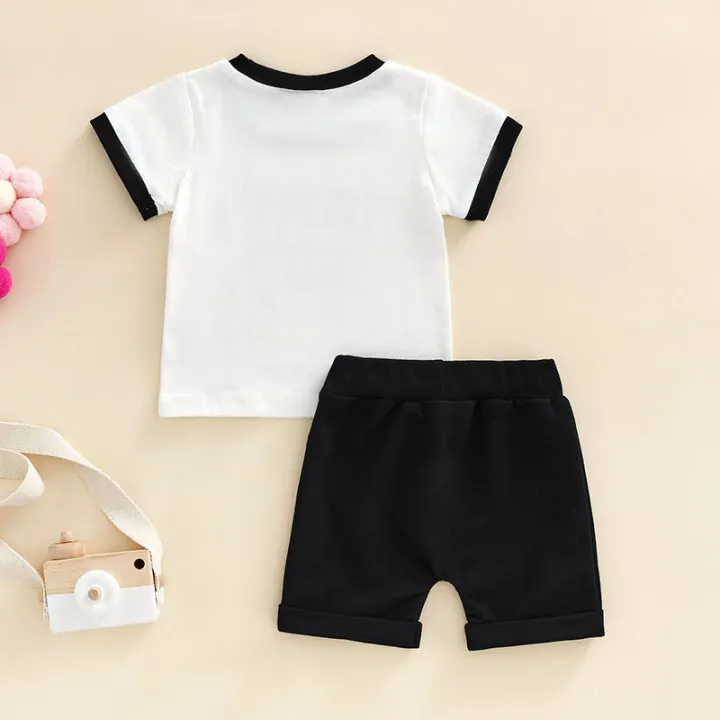 Baby%20Boys%202Pcs%20Summer%20Outfits,%20Short%20Sleeve%20Letter%20Print%20T-Shirts%20+%20Pocket%20Shorts%20Set%20-%20Image%203