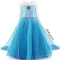 Princess Frozen Costume for Girls Long Sleeve Elsa Costume Kids. 