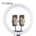 LED Ring Light with Two Phone Holders 13 inches (33cm) BD-330 with stand. 