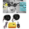 Motorcycle Bike Security System With Mp3 Player Speakers. 