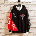 hoodies for men- fashion hoodies for men RED BLACK SNACK HOODIE. 